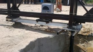 Купить сваи для ворот в Лабинск. Заказать ворота на сваях под ключ от 21448 руб